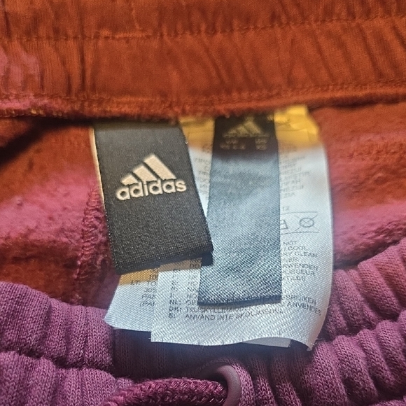 adidas Womens Burgundy Joggers Like Brand New Size Small - Picture 3 of 4